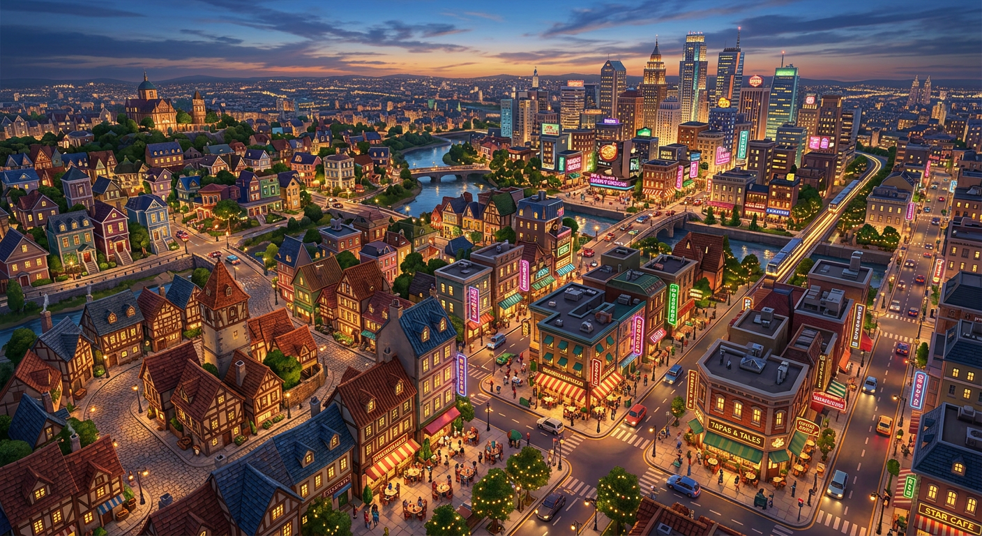 City districts and neighborhoods